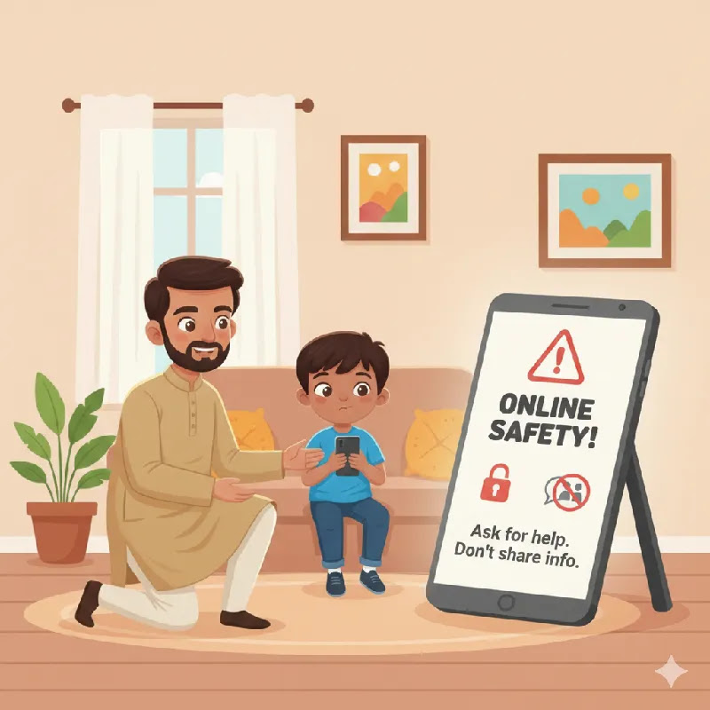 Online safety rules for children and parents Digital safety and online bad touch awareness for kids