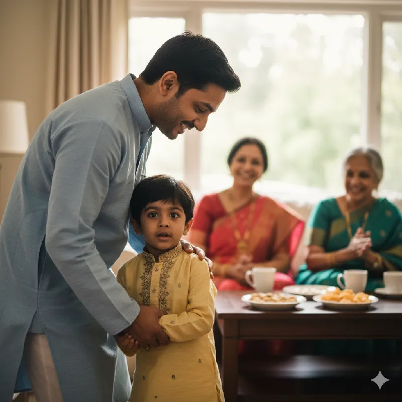 Helping a Shy Child Build Confidence Low confidence child ko parent ka support milta hua